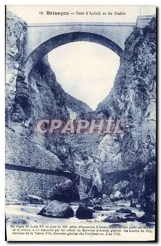 Ansichtskarte AK Briancon Pont d'Asfeld ou du Diable