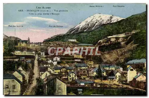 Cartes postales Briancon Vue generale Ville la plus elevee d'Europe