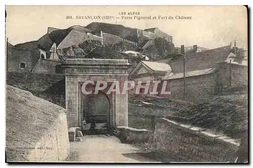 Cartes postales Briancon Porte Pignerol et Fort du Chateau