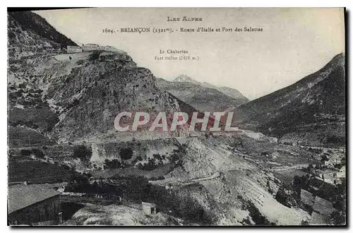 Cartes postales Briancon Route d'Italie et Fort de Salettes