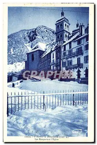 Ansichtskarte AK L'Hiver a Briancon Les Remparts et l'Eglise