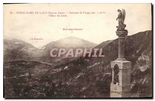 Cartes postales Notre Dame du Laus Hautes Alpes Colonne de l'Ange Vallon du Laus