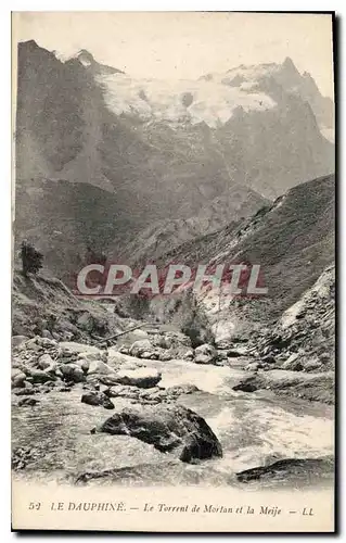 Cartes postales Le Dauphine Le Torrent de Mortant et la Meije