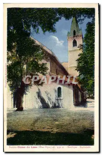 Ansichtskarte AK Notre Dame du Laus Htes Alpes Basilique Esplanade