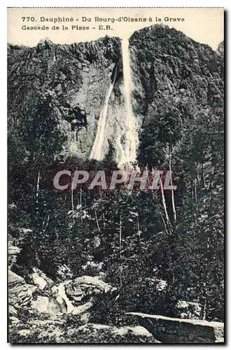 Cartes postales Dauphine Du Bourg d'Oisane a la Grave Cascade de la Pisse