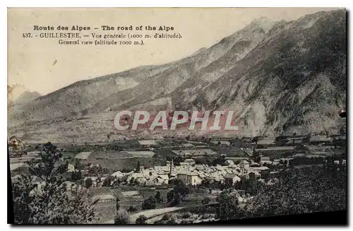 Cartes postales Route des Alpes Guillestre Vue generale