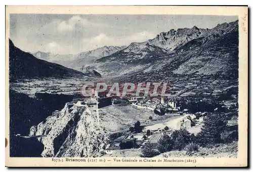 Cartes postales Briancon Vue Generale et Chaine de Montbrizon