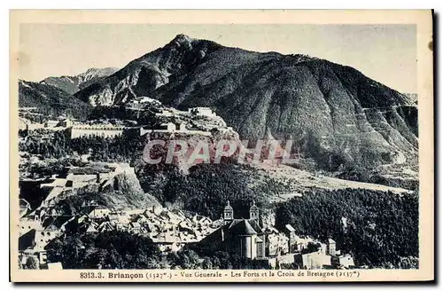 Ansichtskarte AK Briancon Vue Generale Les Forts et la Croix de Bretagne