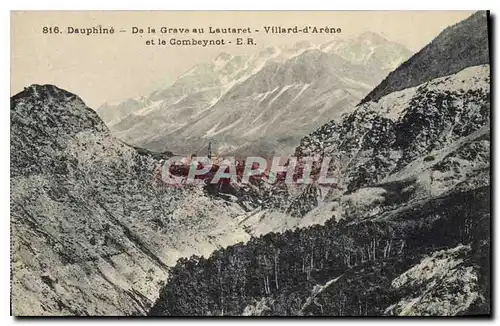 Ansichtskarte AK Dauphine De la Grave au Lautaret Villard d'Arene et le Combeynot