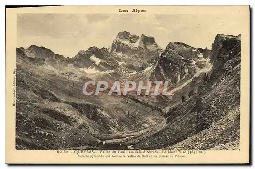 Ansichtskarte AK Les Alpes Queyras Vallee du Guil au dela d'Abries Le Mont Viso