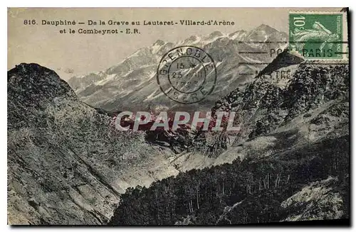 Cartes postales Dauphine De la Grave au Lauteret Villard d'Arene et le Combeynot
