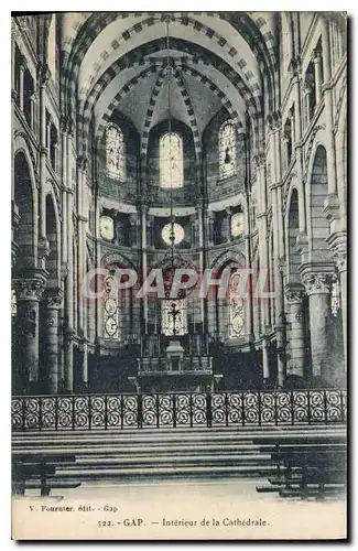 Cartes postales Gap Interieur de la Cathedrale