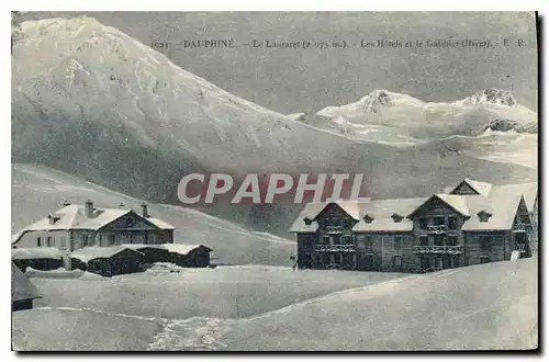 Cartes postales Dauphine Le Lautaret Les Hotels et le Galibier