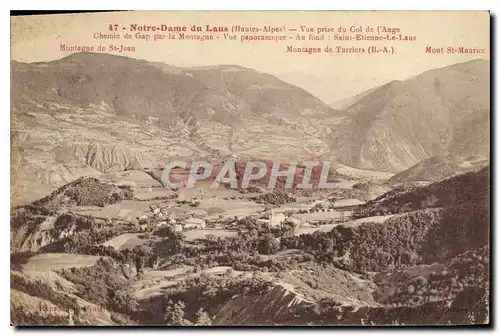 Cartes postales Notre Dame du Laus Hautes Alpes Vue prise du Col de l'Ange