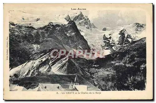 Cartes postales Les Alpes La Grave et la Chaine de la Meije