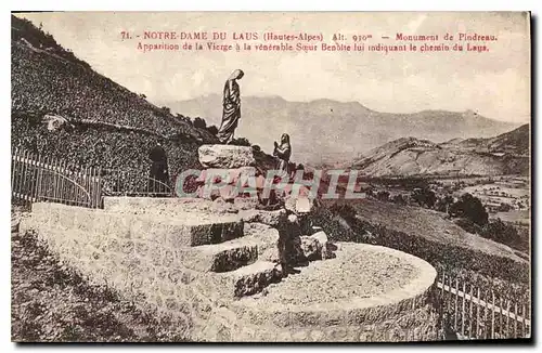 Ansichtskarte AK Notre Dame du Laus Hautes Alpes Monument de Pindreau