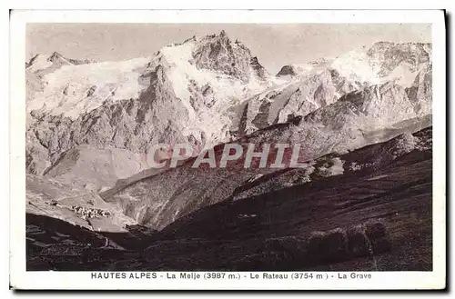 Ansichtskarte AK Hautes Alpes La Meije Le Rateau La Grave