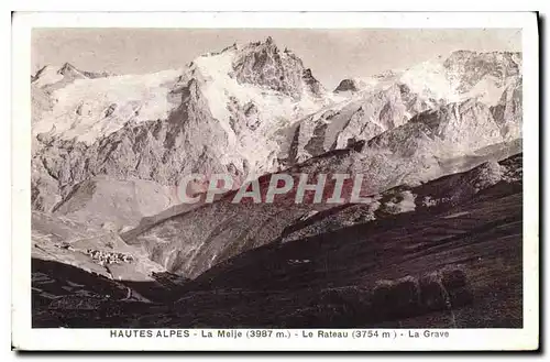 Cartes postales Hautes Alpes La Meije Le Rateau La Grave