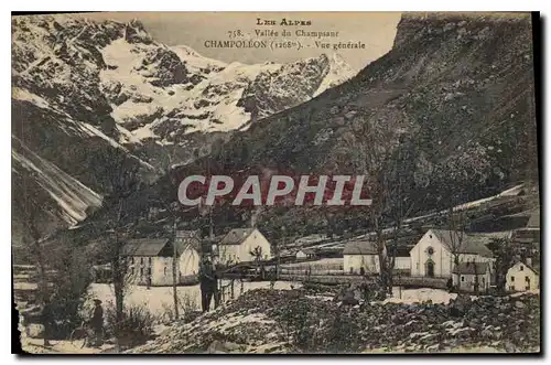 Cartes postales Les Alpes Vallee du Champsant Champoleon Vue generale