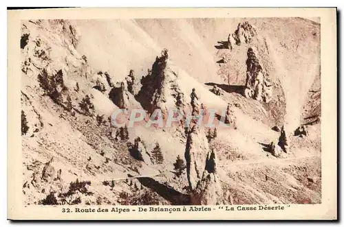 Cartes postales Route des Alpes De Briancon a Abries La Casse Deserte