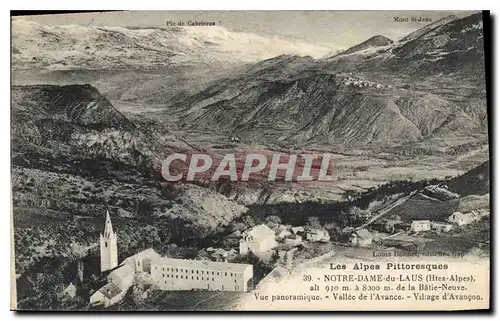 Ansichtskarte AK Les Alpes Pittoresque Notre Dame du Laus Htes Alpes Vue panoramique