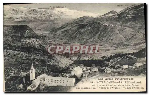 Cartes postales Les Alpes Pittoresque Notre Dame du Laus Htes Alpes Vue panoramique