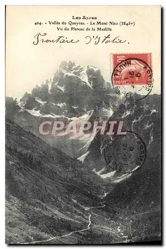 Cartes postales Les Alpes Vallee du Queyras Le Mont Niso Vu du Plateau de la Medille
