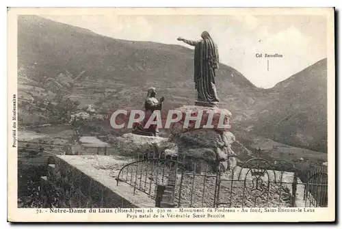 Ansichtskarte AK Notre Dame du Laus Htes Alpes Monument de Pindreau