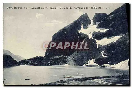 Ansichtskarte AK Dauphine Massif du Pelvoux Le Lac de l'Eychauds