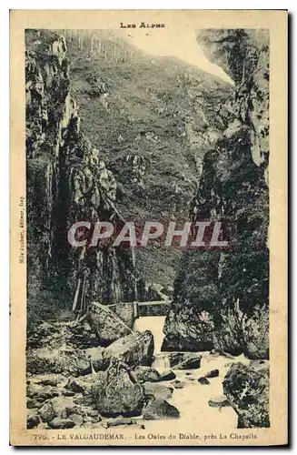Cartes postales Les Alpes Le Valgaudemar Les Oules du Diable pres la Chapelle