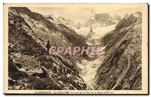 Cartes postales La Berarde La Meije vue de la Tete de la Maye