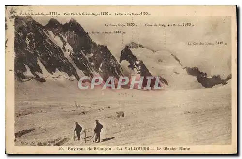 Cartes postales Environs de Briancon La Vallouise Le Glacier Blanc