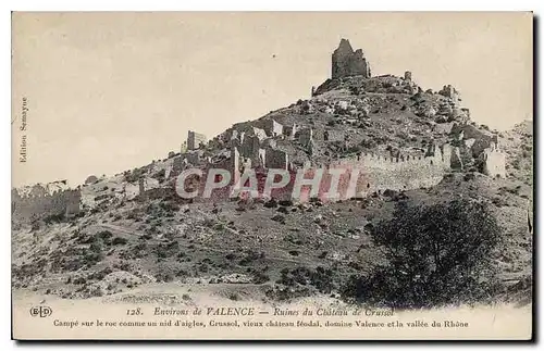 Cartes postales Environs de Valence Ruines du Chateau du Crussol