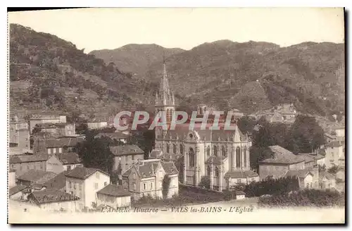 Cartes postales L'Ardeche Ilustree Vals les Bains L'Eglise