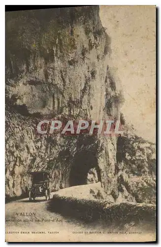 Cartes postales Vallon Tunnel en allant au Pont d'Arc