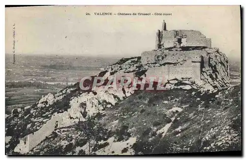 Cartes postales Valence Chateau de Crussot Cote ouest
