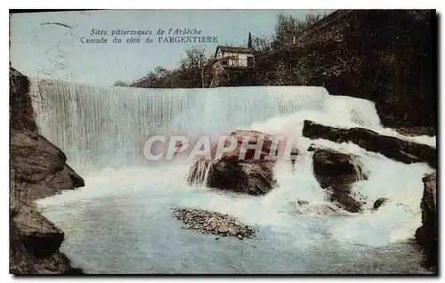 Ansichtskarte AK Sites pittoresque de l'Ardeche Cascade du Cote de l'Argentiere