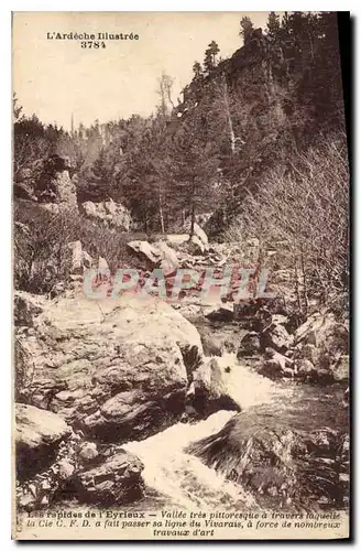 Ansichtskarte AK L'Ardeche Illustre Les rapides de l'Eyrieux