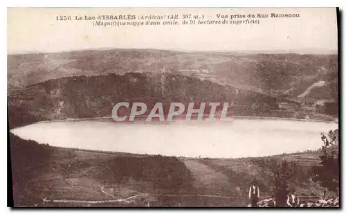 Cartes postales Le Lac d'Issarles Ardeche Vue prise du Suc Ramenou