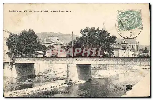 Cartes postales Ardeche Vale les Bains le Pont Saint Jean