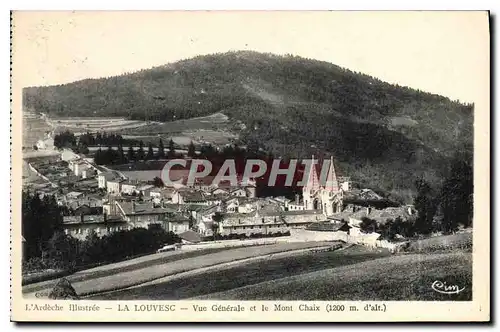 Ansichtskarte AK La Louvesc Vue Generale et le Mont Chaix