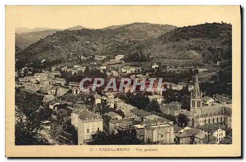 Cartes postales Vals les Bains Vue generale