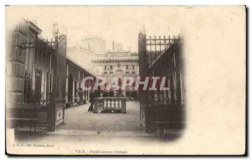 Cartes postales Vals Etablissement thermal