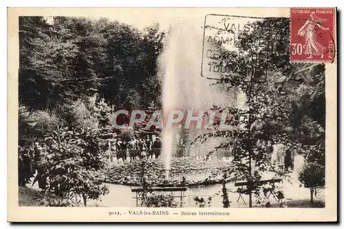 Cartes postales Vals les Bains Source intermittente