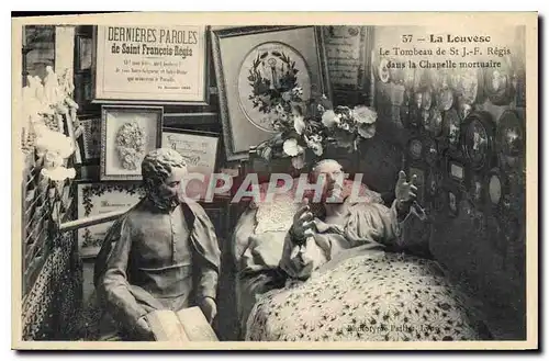 Cartes postales La Louvesc Le Tombeau de St J F Regis dans la Chapelle mortuaire