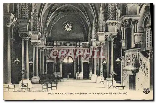 Cartes postales La Louvesc Interieur de la Basilique Cote de l'Entree