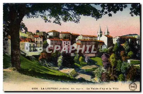 Ansichtskarte AK La Louvesc Ardeche La Vallee d'Ay et la Ville