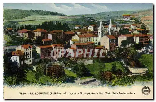 Cartes postales La Louvesc Ardeche Vue generale Sud Est