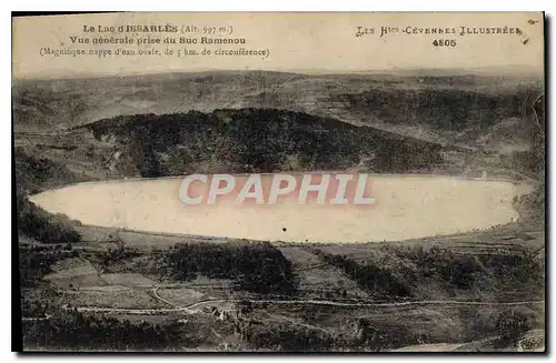 Cartes postales Le Lac d'Issarles Vue generale prise du Suc Ramenou