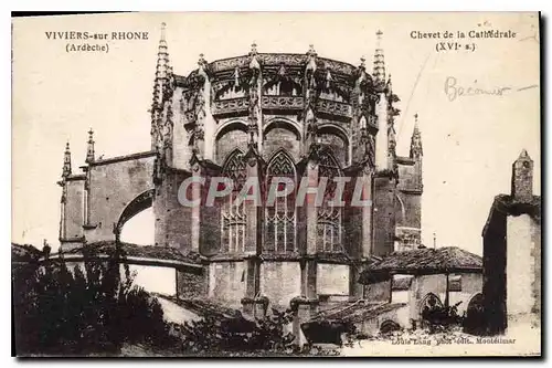 Cartes postales Viviers sur Rhone Chevet de la Cathedrale